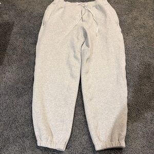 Lululemon Athletica Square Dot Gray Jogger Sweatpants (M)